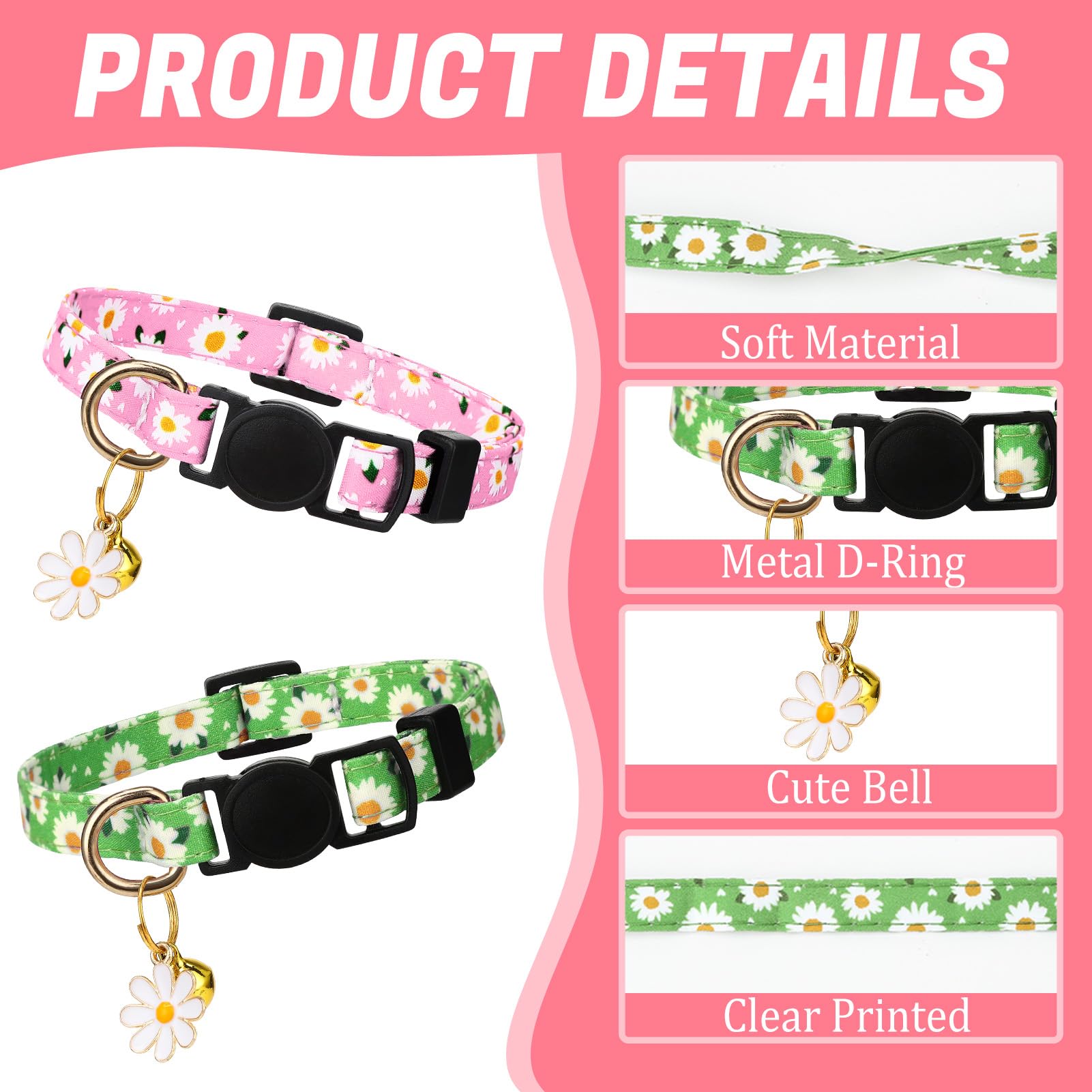 Guiqulai diseño floral en collar: aspecto encantador para niños y adultos.