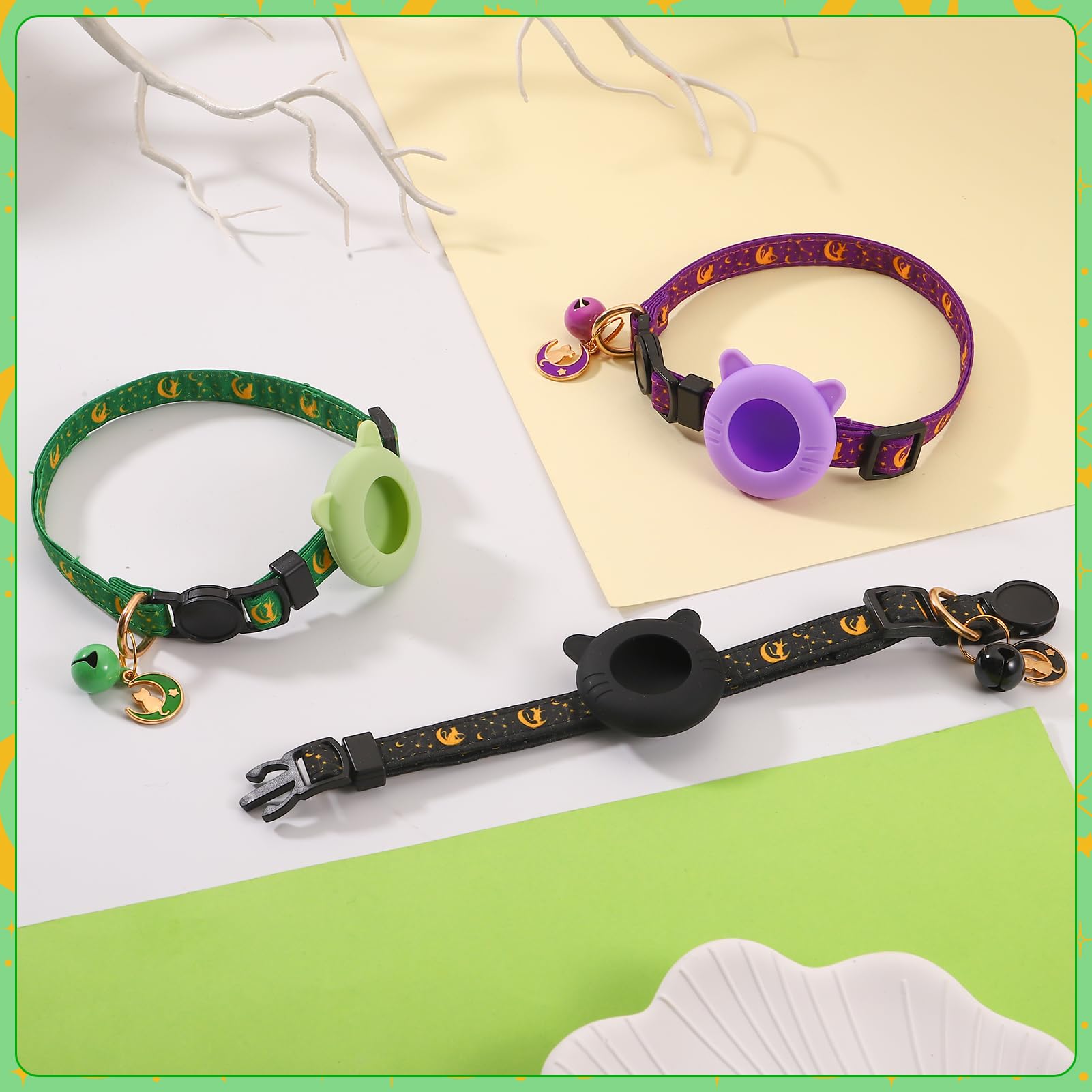 Gatito con collar Guiqulai en paseo, cómodo y seguro