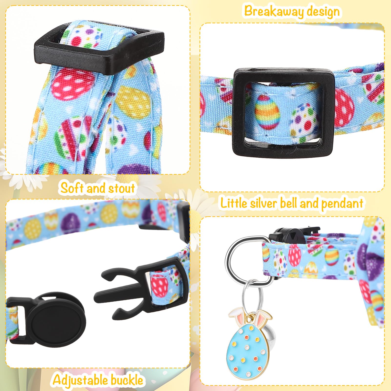 Collar Guiqulai de seguridad rotura para gatito, evitando enredos.