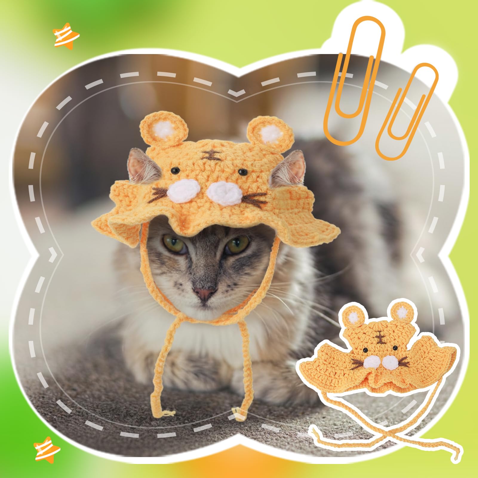 Guiqulai gorra gato tigre, diseño único para sesiones de juego.