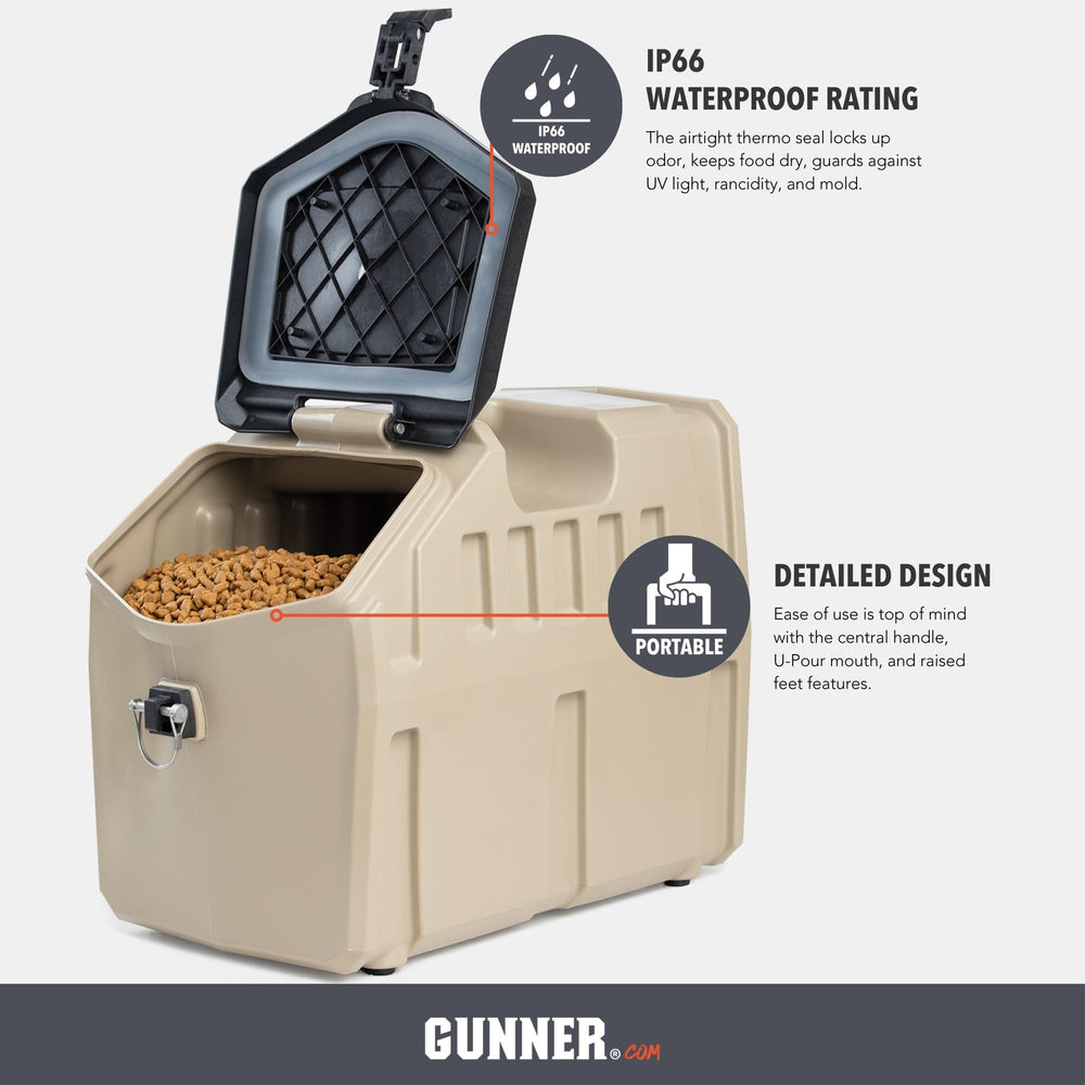 GUNNER mango central ergonómico para transportar el contenedor cómodamente
