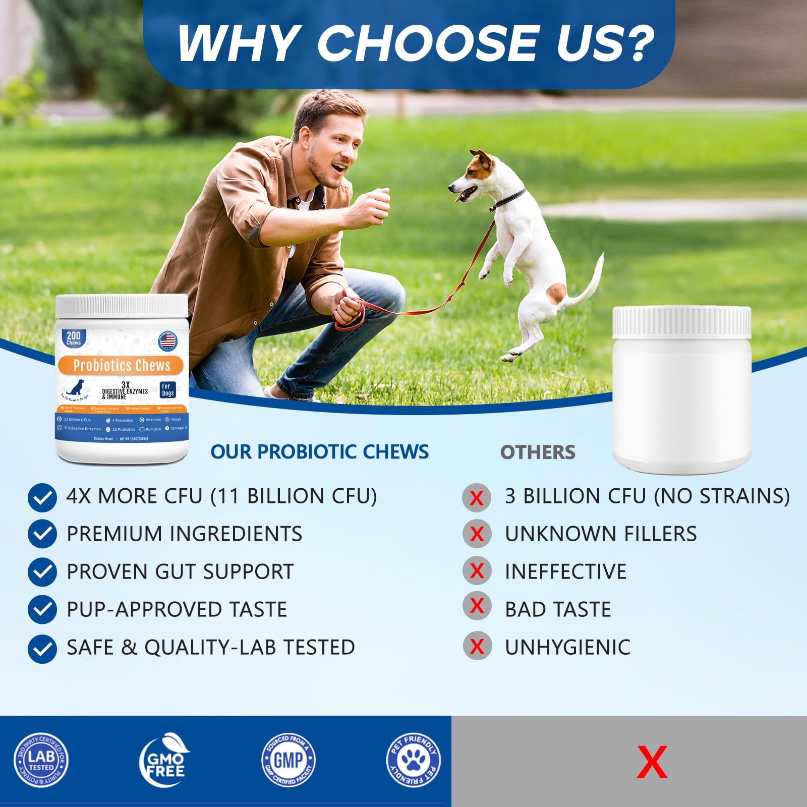 GuruAmi Probiotics para perros, sabor agradable facilita la incorporación diaria.