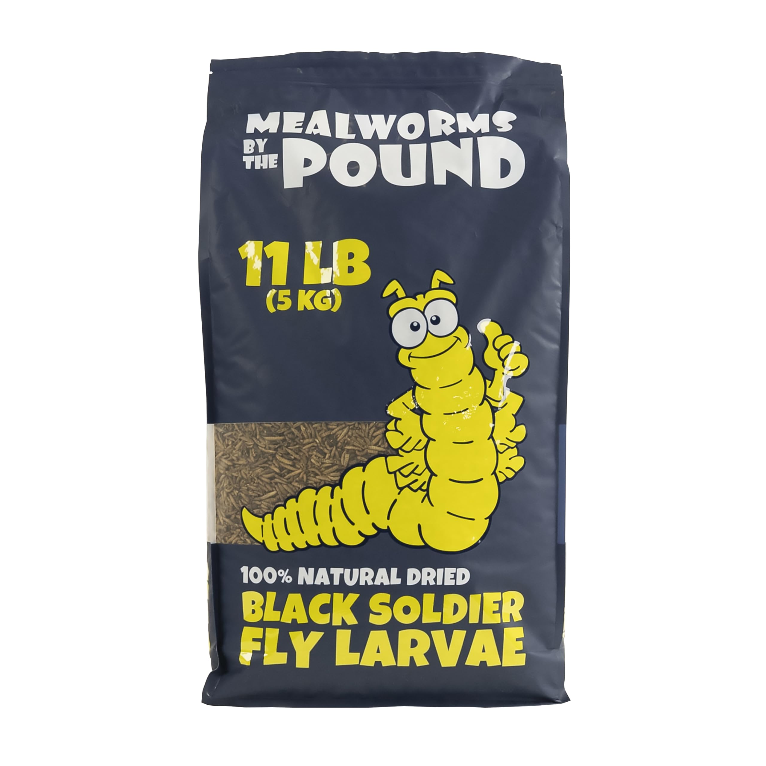 Gusanos de harina por libra: larvas mosca soldado para reptiles.