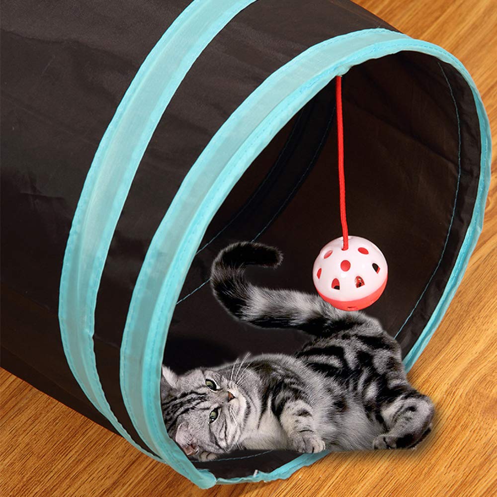 GUSTYLE túnel de gato de 25 cm de diámetro y 30 cm de largo para interiores.