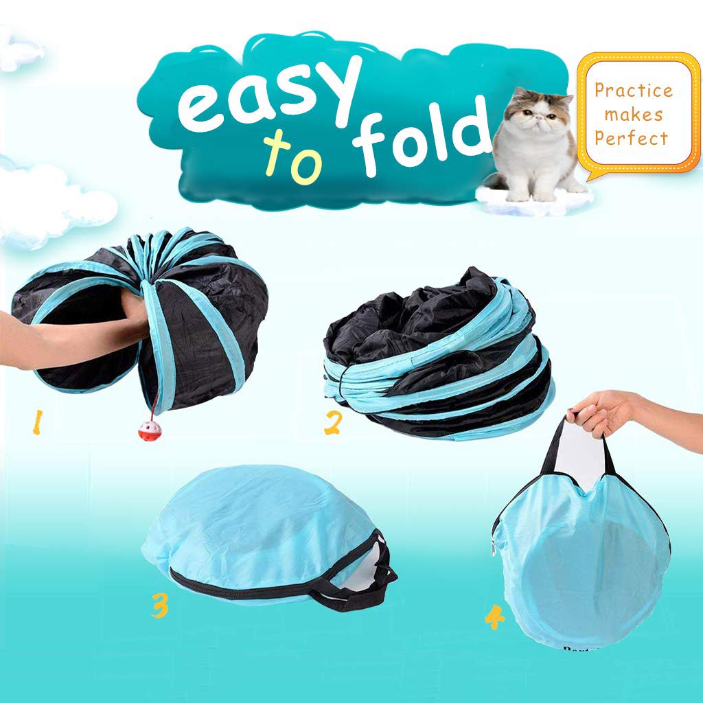 GUSTYLE túnel para uso interior y exterior, ideal para mascotas pequeñas.