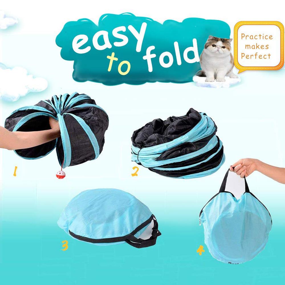 GUSTYLE túnel para uso interior y exterior, ideal para mascotas pequeñas.