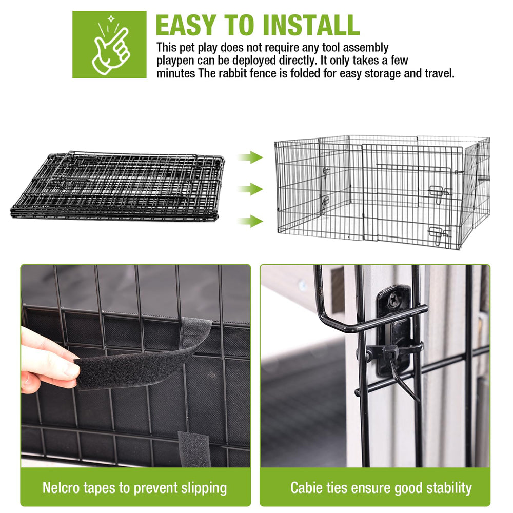 GUTINNEEN Playpen uso interior y exterior para juego libre