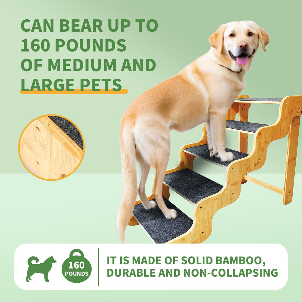 GXONE escalones grandes para perros, soporte de hasta 160 libras.