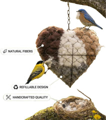GYMURE nido-colgado-exterior, refugio estacional para aves salvajes.