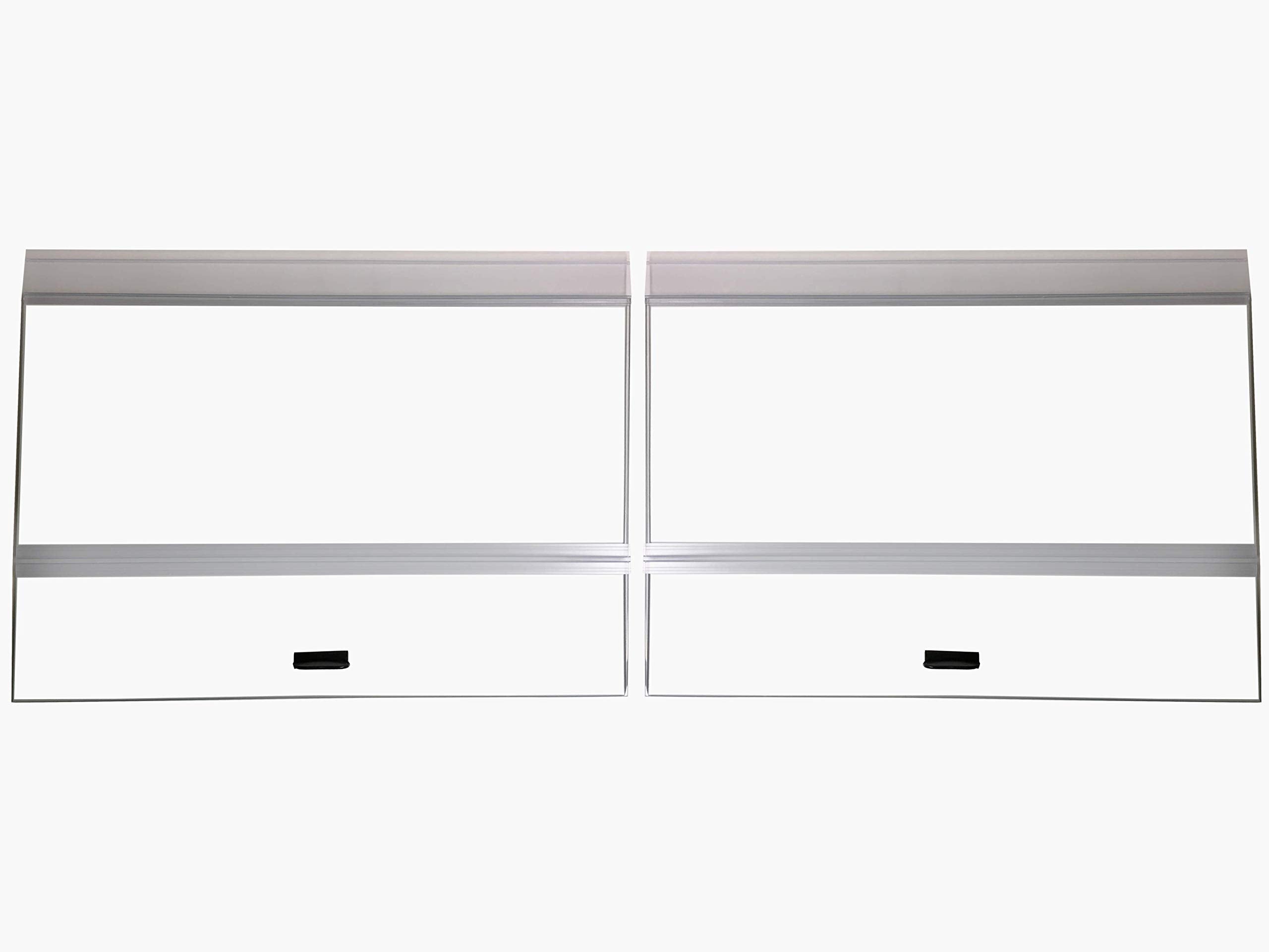 Tapa de cristal H2Pro templado para acuarios 75–110 galones, ofrece claridad y reducción de evaporación.