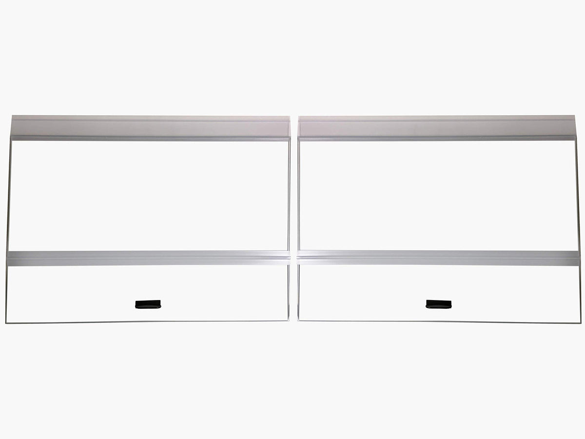 Tapa de cristal H2Pro templado para acuarios 75–110 galones, ofrece claridad y reducción de evaporación.
