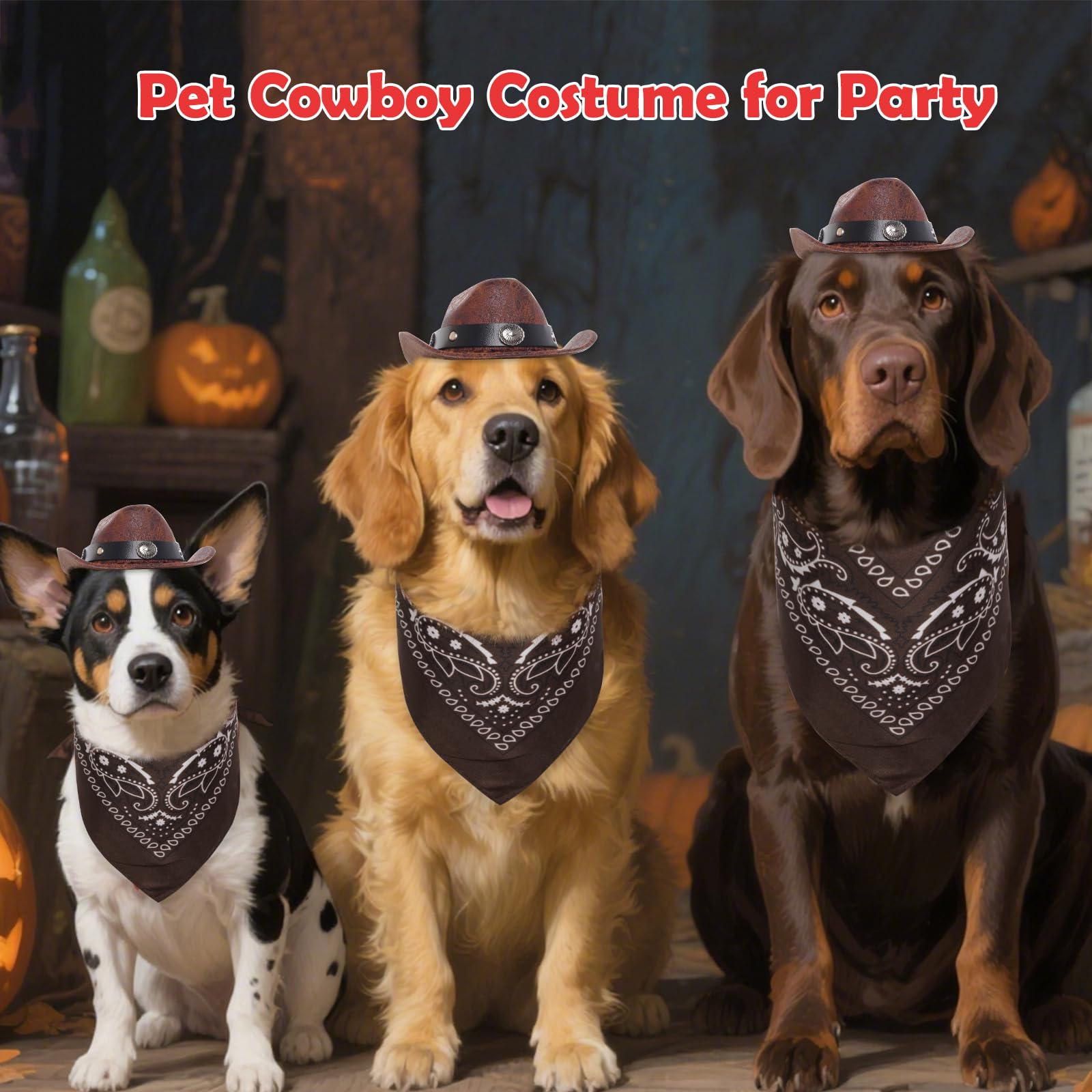 Conjunto vaquero Haakong para mascota, conjunto completo y llamativo