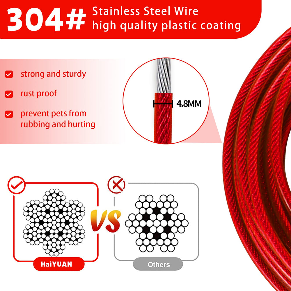 HaiYUAN cable de 20 pies ofrece durabilidad para usos al aire libre diarios