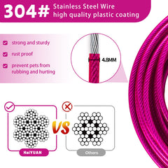 HaiYUAN cable de acero resistente con recubrimiento de PVC para durabilidad.