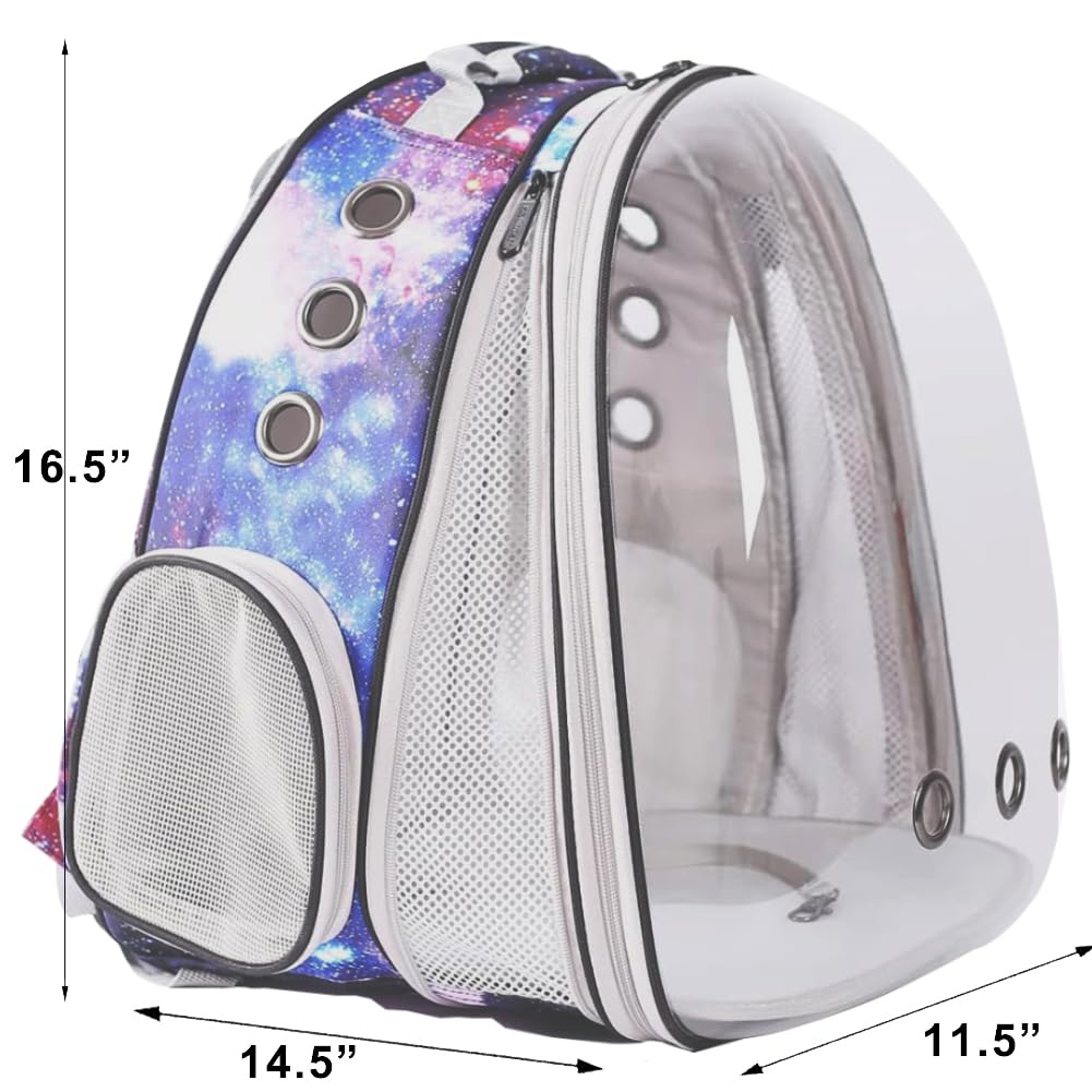 halinfer mochila gato arte impreso espacial: diseño único para paseos atractivos