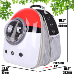 Ventana burbuja dura Halinfer para gatos, ofrece visibilidad y protección durante el viaje
