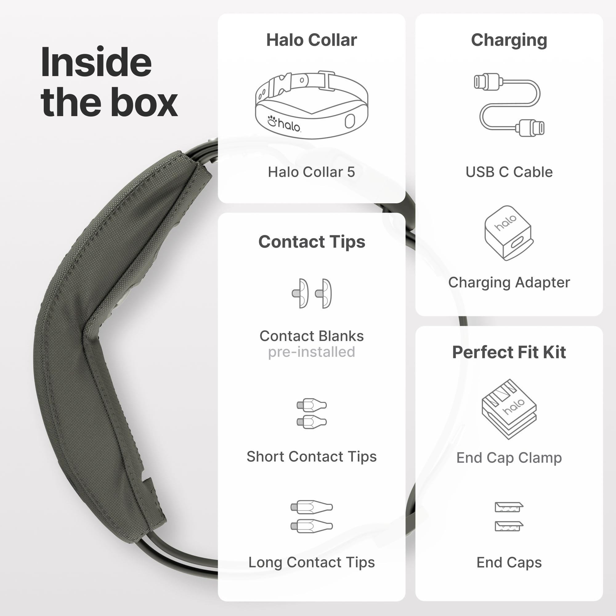 Halo Collar 5 resistente al agua IP67 para aventuras al aire libre.