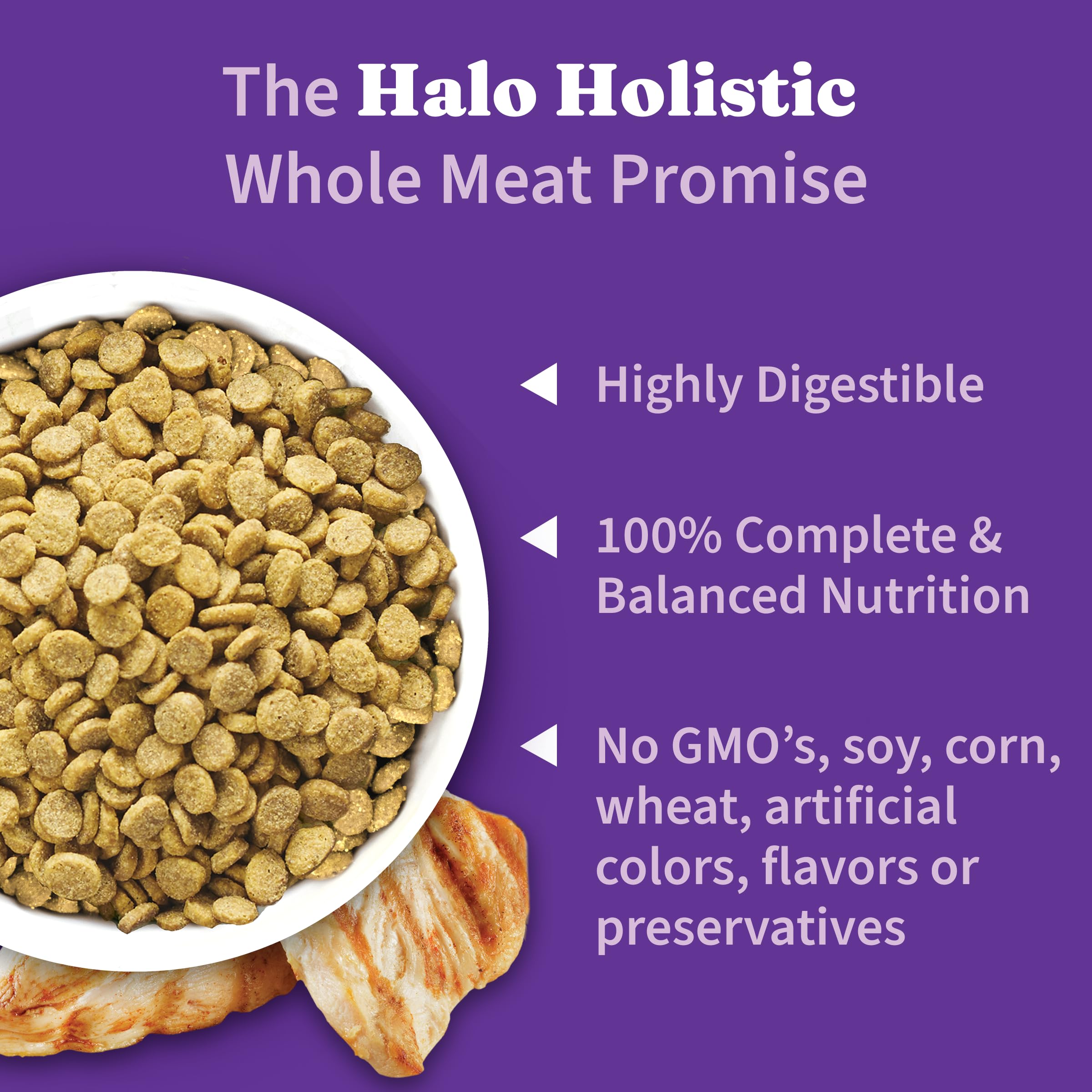 Halo Holistic piel y pelaje saludables gracias a omega.
