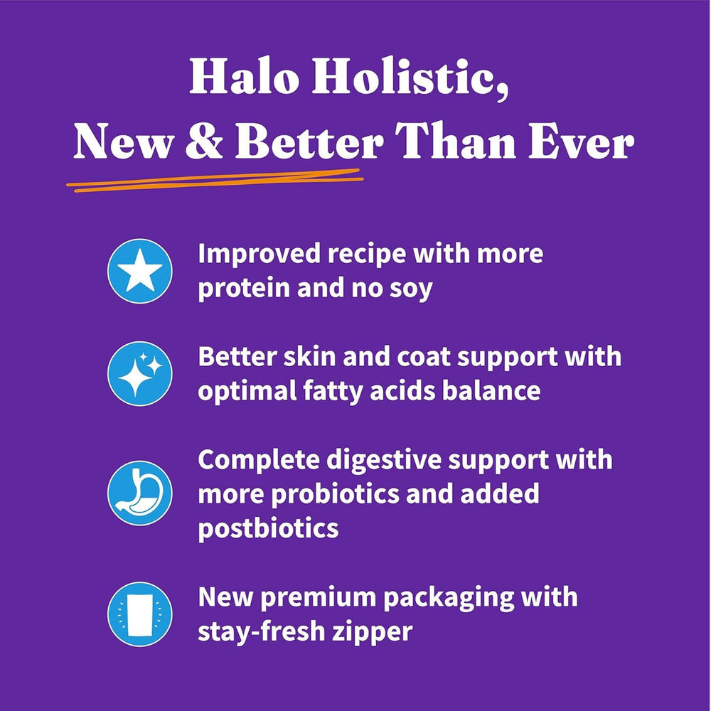 Halo Holistic croquetas crujientes para gatos adultos.