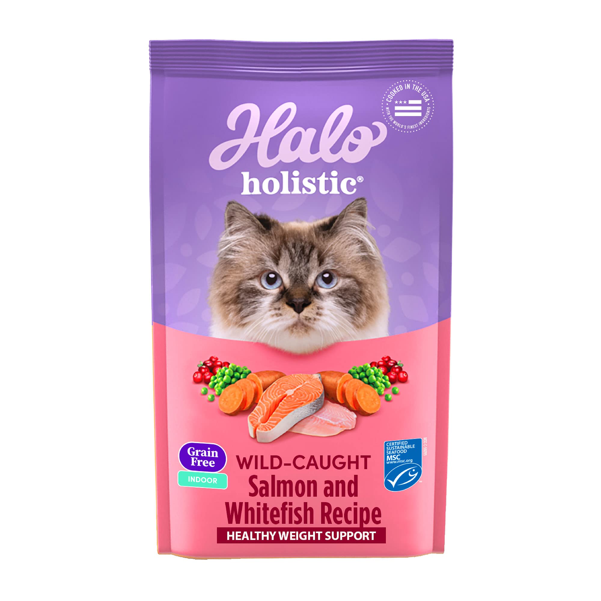 Halo Holística salmón principal para proteína de alta calidad.