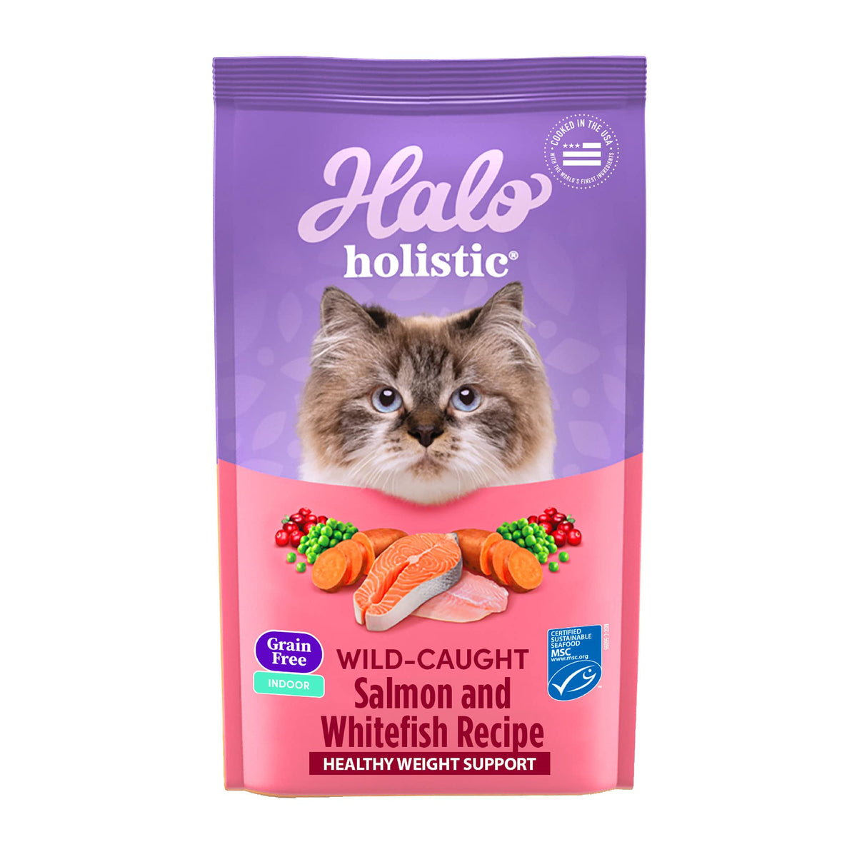 Halo Holística salmón principal para proteína de alta calidad.