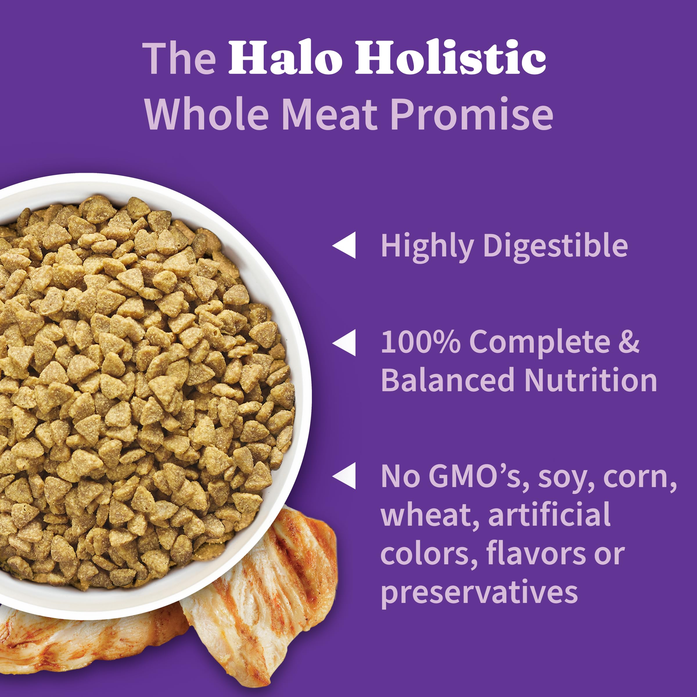 Halo Holístico prebióticos y probióticos, etiqueta que respalda la digestión.