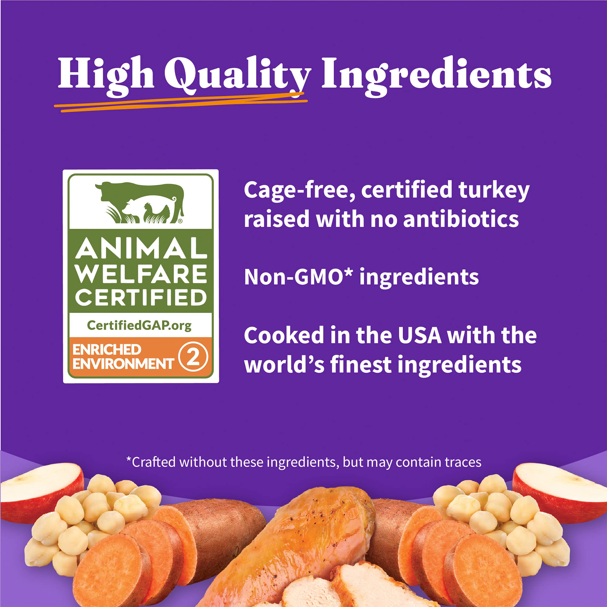 Halo Holístico sin antibióticos añadidos y sin ingredientes transgénicos.