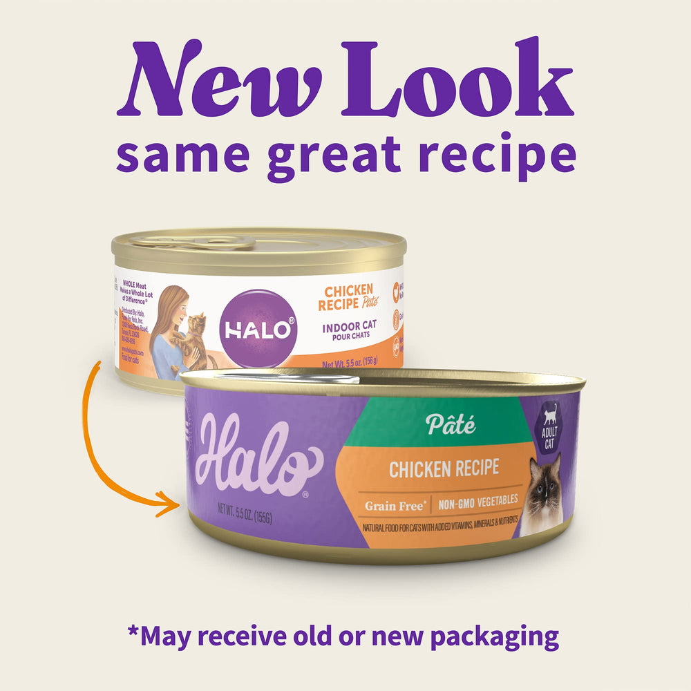 Halo paté para gatos, textura suave y cremosa ideal como comida completa.