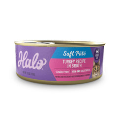 Halo pavo en lata para gatos: comida húmeda que aporta sabor y textura atractiva.