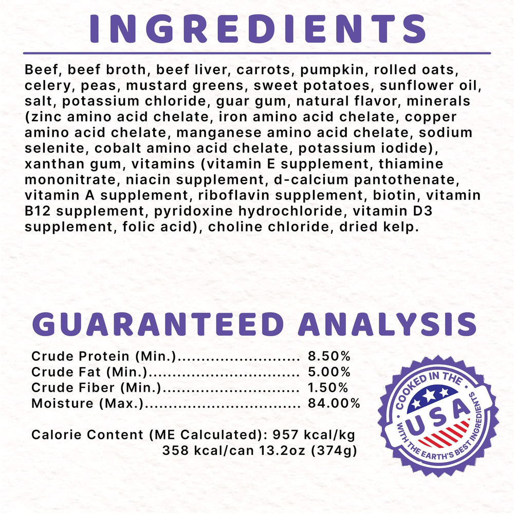 Halo sin maíz, trigo ni soya, sin aditivos artificiales.