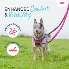 Halti Anatomy: longitud ajustable hasta 2 m para distintos entornos.