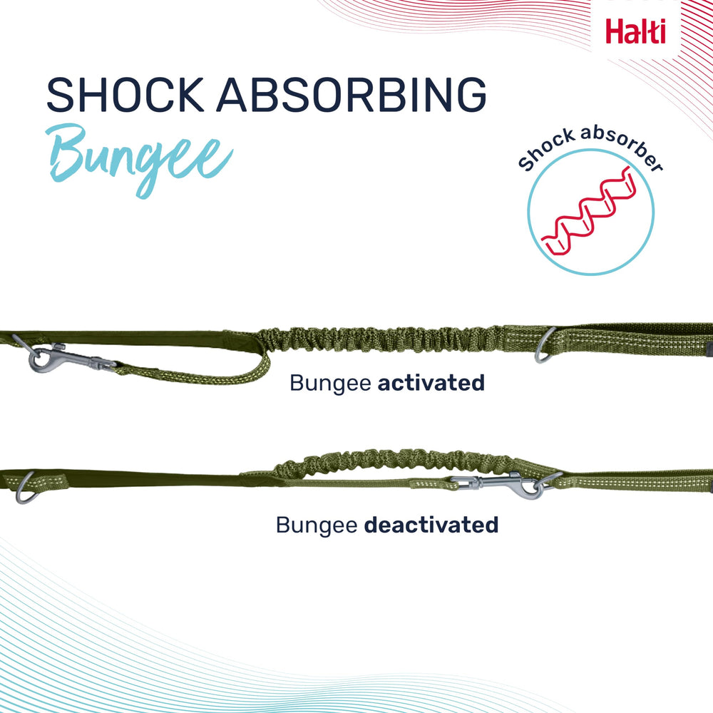 Halti Anatomy: mango de neopreno para agarre cómodo en caminatas.