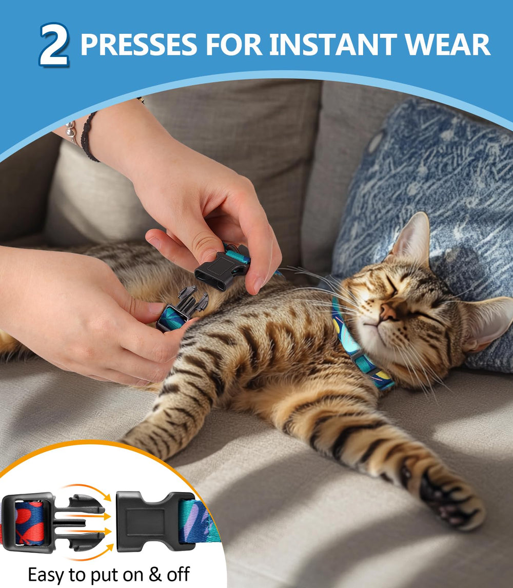 Ajustes en cuello y abdomen para crecimiento del gato.