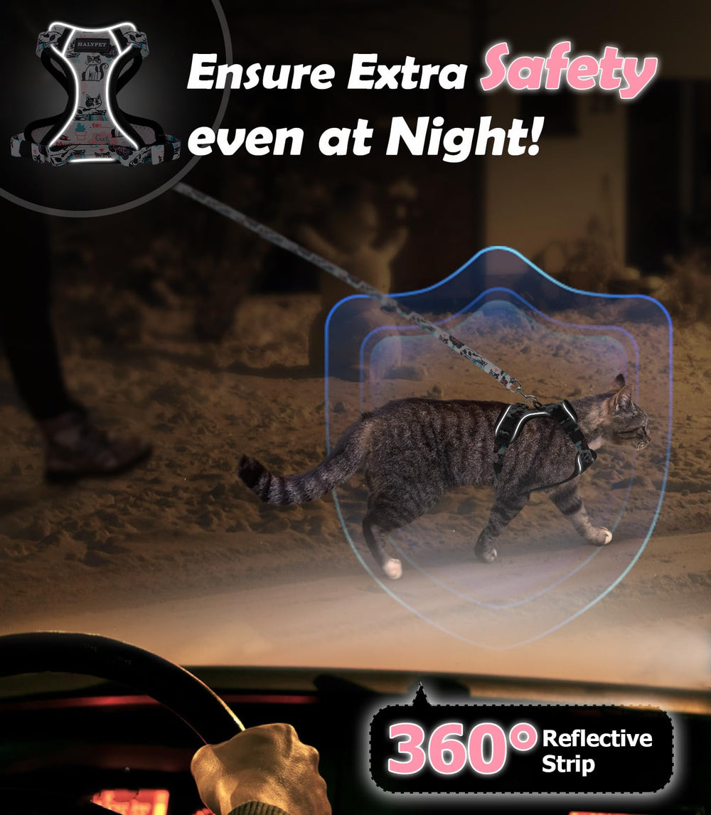 Halypet conjunto arnés y correa ideal para paseos seguros.