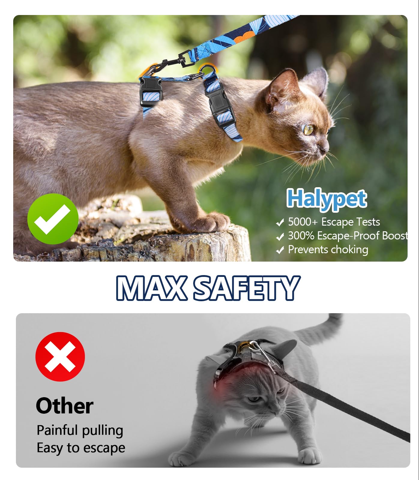 Tejido nanofibra suave Halypet, diseño transpirable para mayor comodidad.