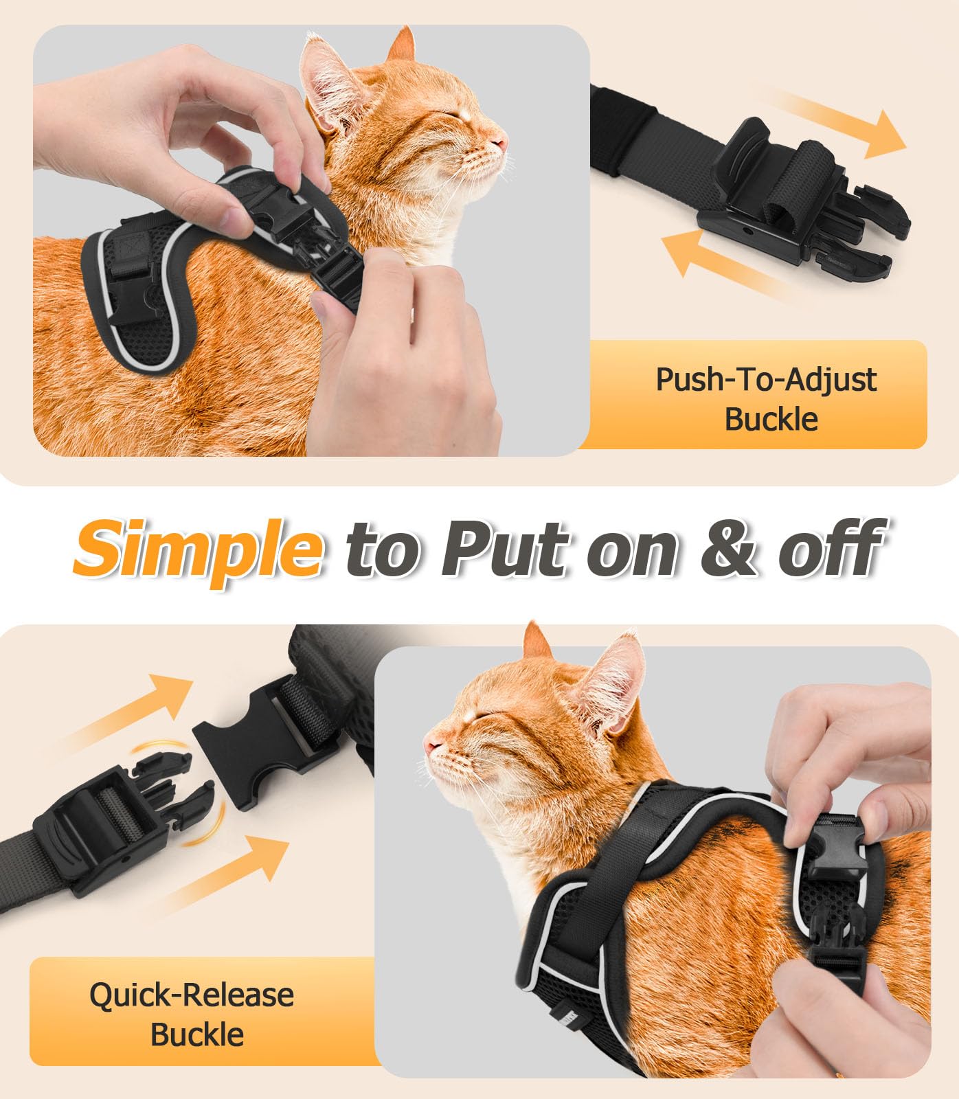 Talla XS apta para gatitos y gatos pequeños.