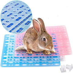 Hamiledyi almohadilla para jaula de conejo rosa protege patas y facilita limpieza.