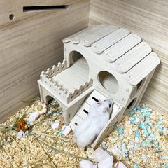 Hamiledyi casa-hamster-madera-sin-tornillos estructura duradera y segura