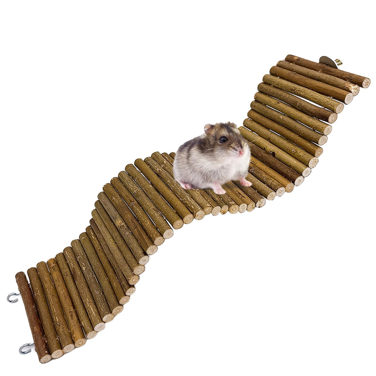 Hamiledyi escalera flexible para hámster: mejora el juego diario en la jaula.