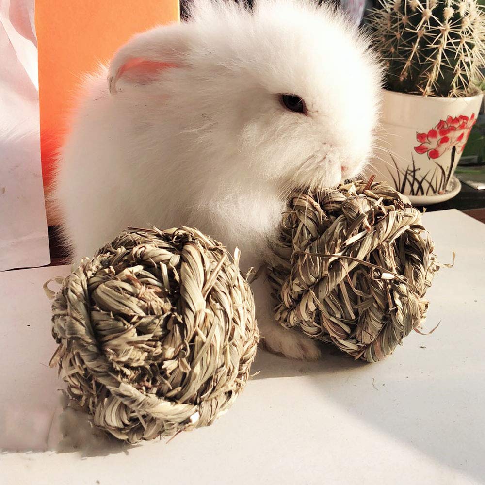 Paquete de tres bolas Hamiledyi de heno de timoteo para mascotas