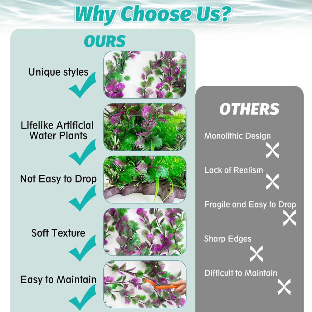 Hamiledyi planta acuario versátil para agua dulce o salada y mayor versatilidad.