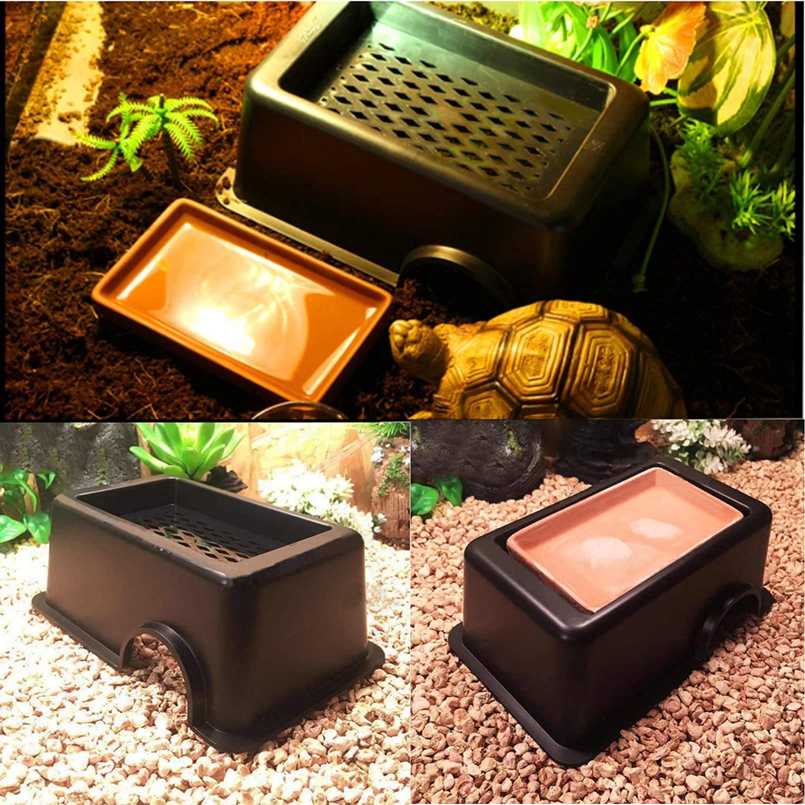 Hamiledyi tanque-agua-desmontable, humedad controlada para reptiles.