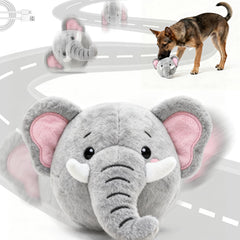 Hanarook Juguete interactivo para perros elefante, rebote constante para interiores.