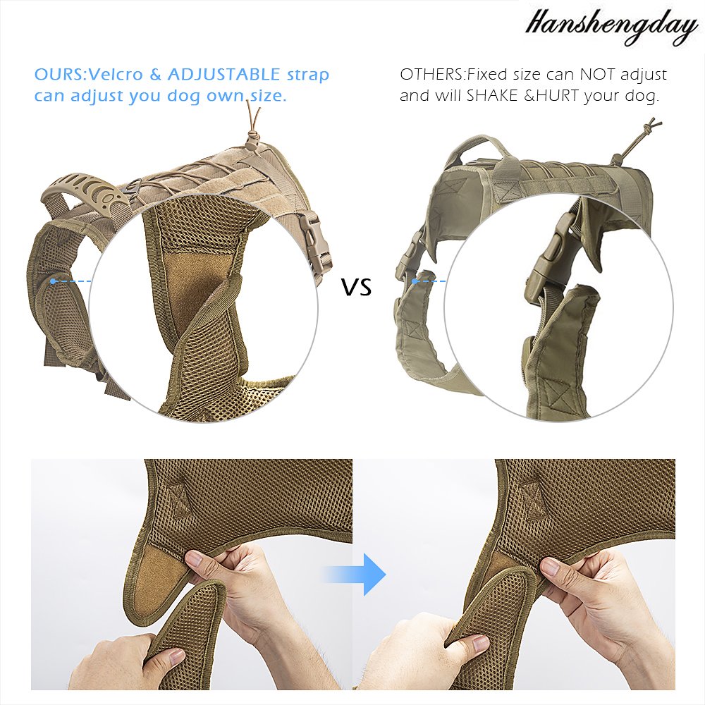 Hanshengday ajuste de talla para perros medianos y grandes, con medidas M y L.