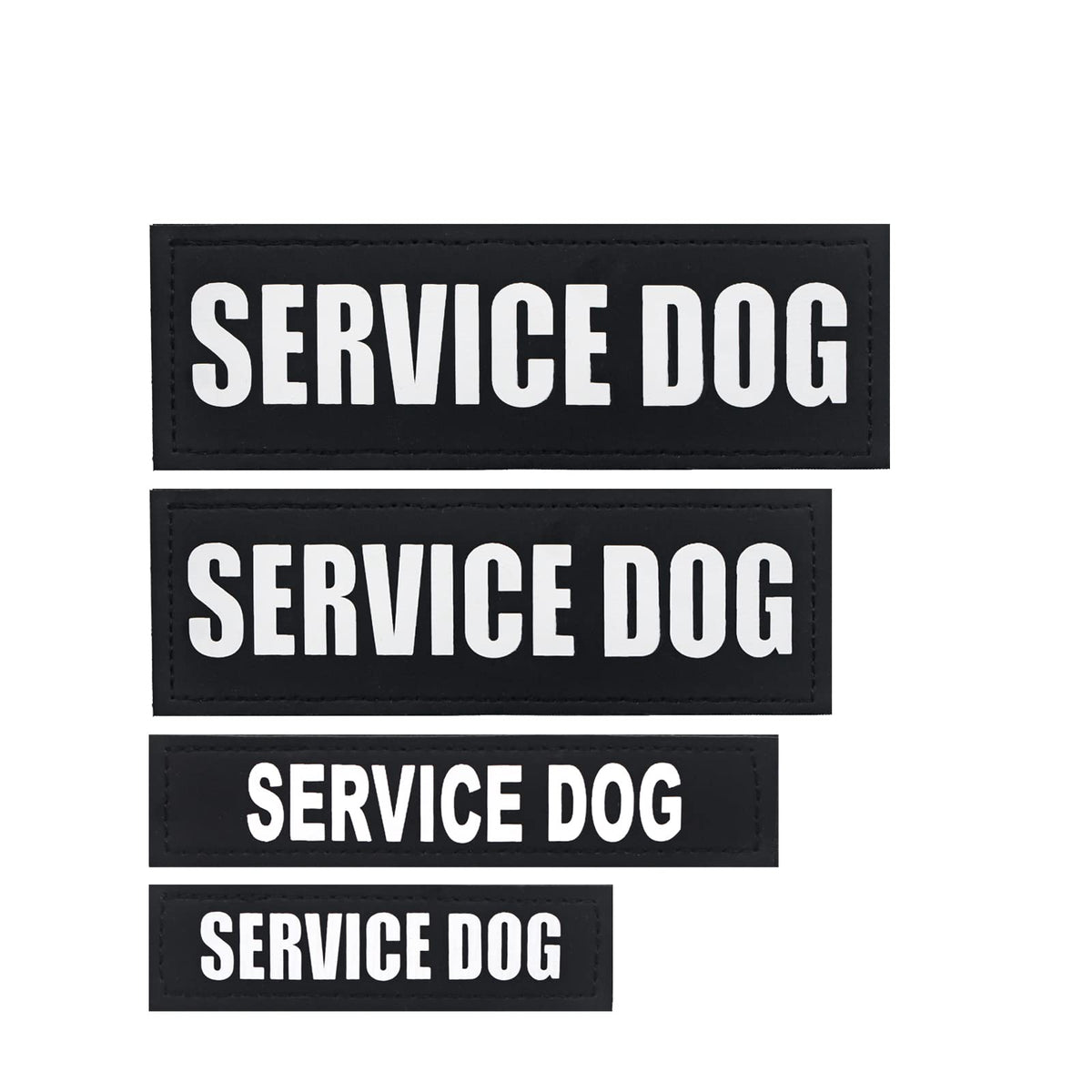 Parche HANWER de servicio para perro, parche de chaleco 2 pack, alta visibilidad.