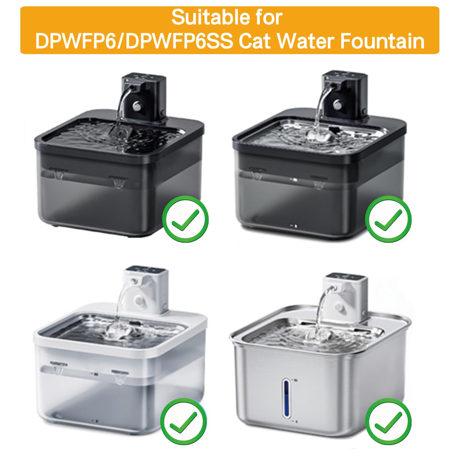 Haodlay DownyPaws fuente para gatos 2.5 L: diseño estable para uso diario.