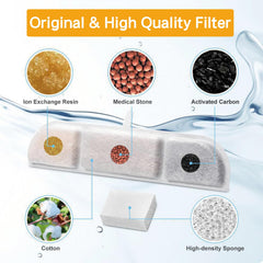 Haodlay DPWFP6 filtración 5 niveles: reduce olores y protege la calidad del agua.