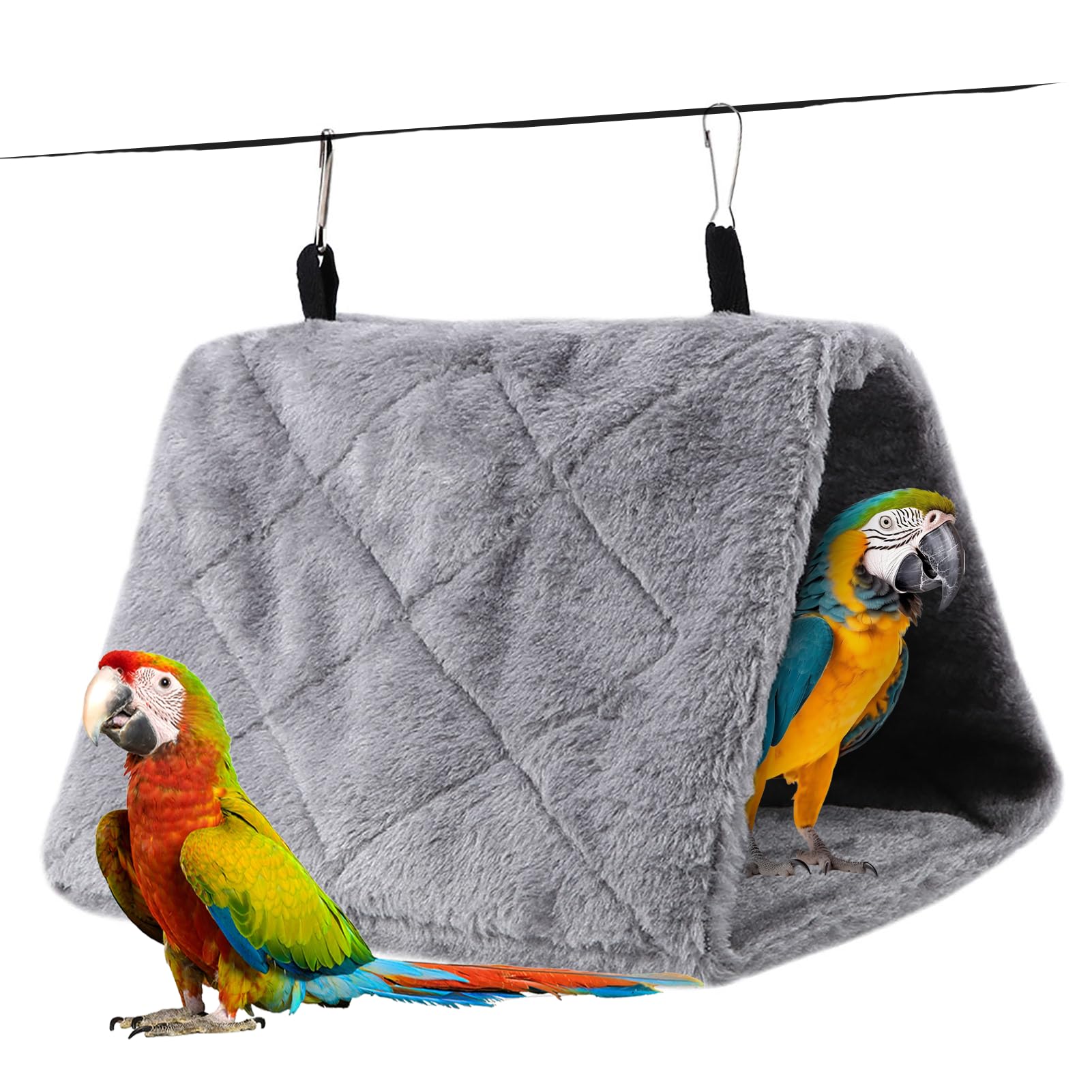 Haosie nido calido frente: refugio suave para aves en jaula
