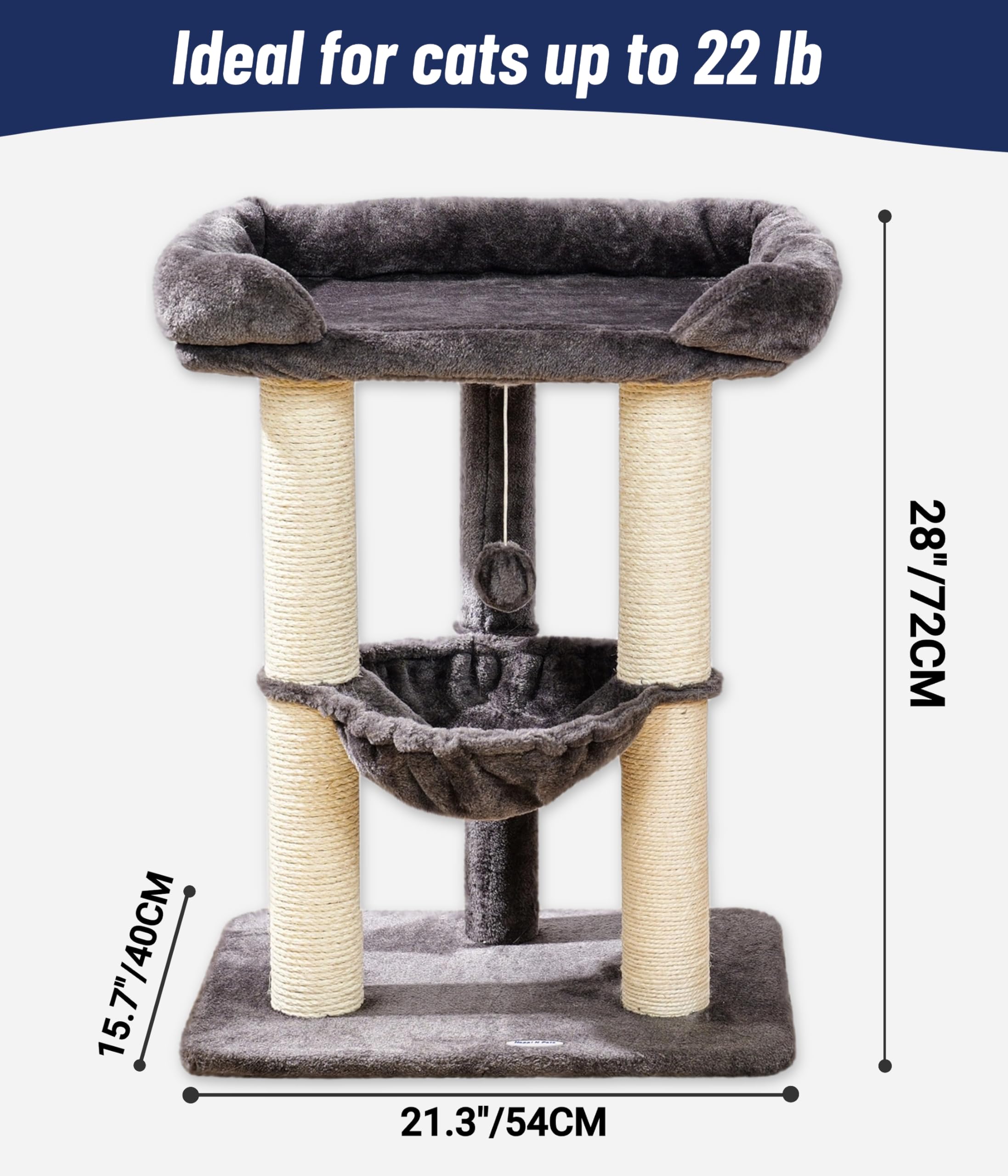 Happi N Pets base-firme-reforzado evita balanceos durante el juego