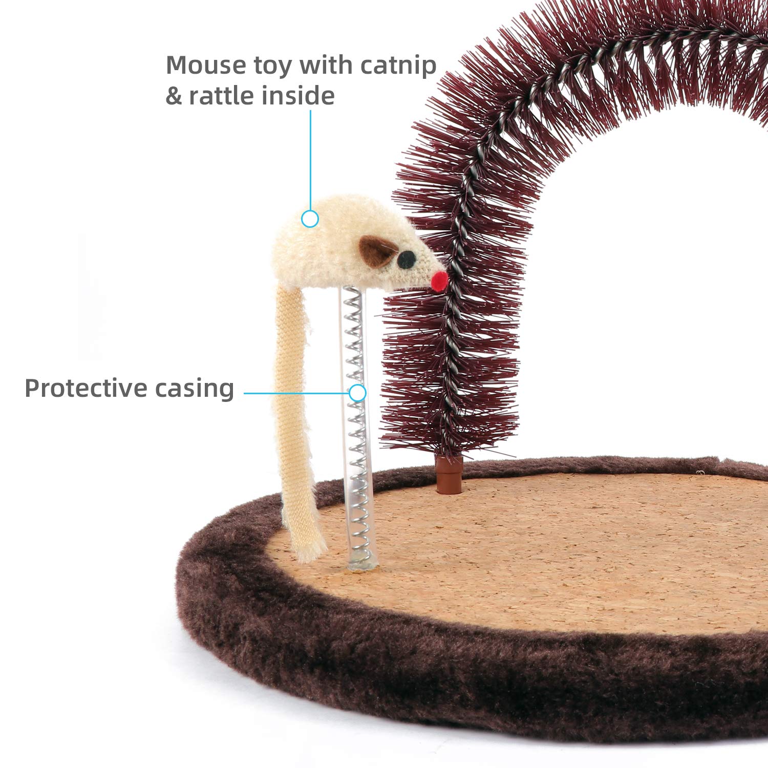 Rascador interior estable para gatos, Happi N Pets.